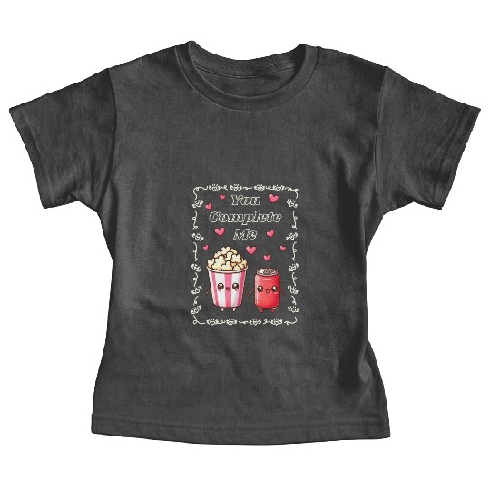 You Complete Me a cute kawaii-style popcorn cola Baby Tees