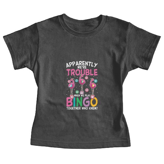 Bingo Game Night Flamingo Baby Tees