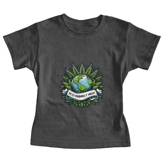 "Eco-Friendly High": Earth & Cannabis Unity Baby Tees