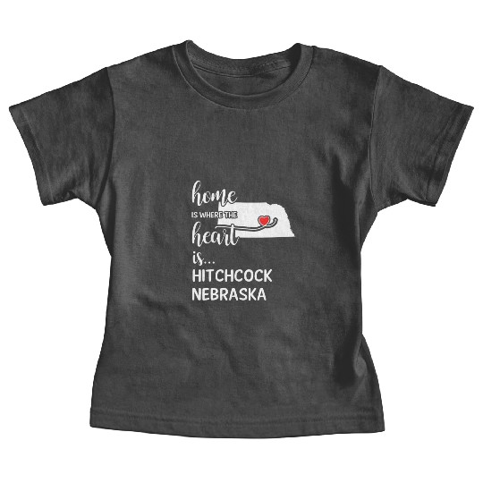 Hitchcock County Nebraska Is Where My Heart Is Baby Tees