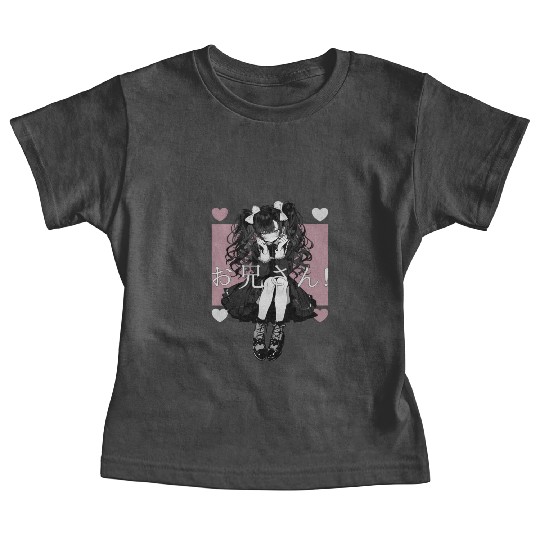 Gothic Maid Anime Harajuku Yami Kawaii Aesthetic Baby Tees