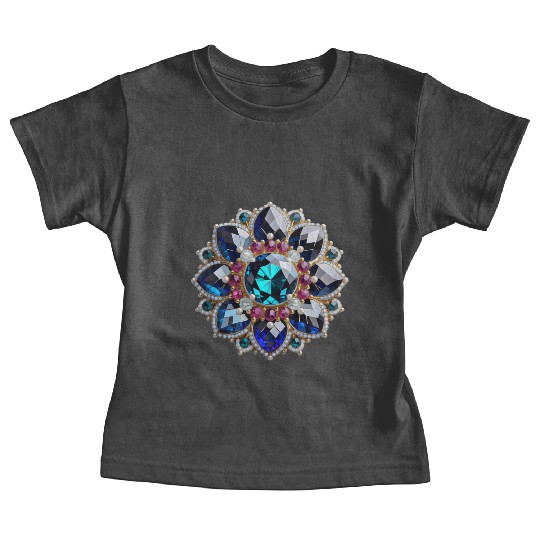 Gorgeous Gemstone Brooch: A Radiant Statement Piec Baby Tees