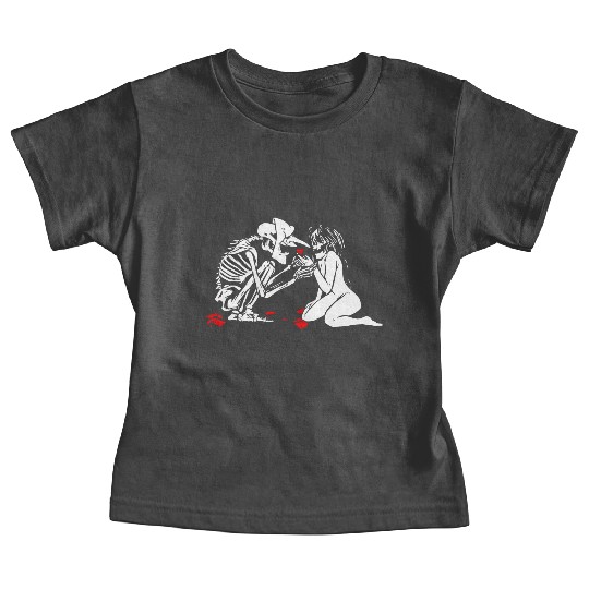 Occult Lover Death Card Goth Satanist Gothic Baby Tees