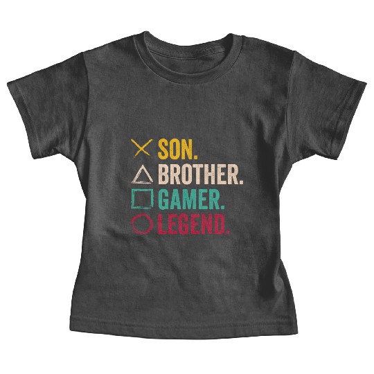 Son Brother Gaming Legend For Gamer Baby Tees