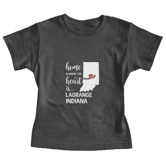 Lagrange County Indiana Is Where My Heart Is Cool Baby Tees