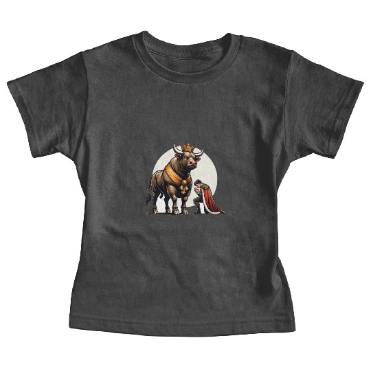 Rodeo Bull Riding Livestock Show Farmer Cattle Baby Tees