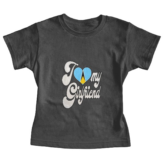SaintluciaI Love My Saint Lucian Girlfriend Baby Tees