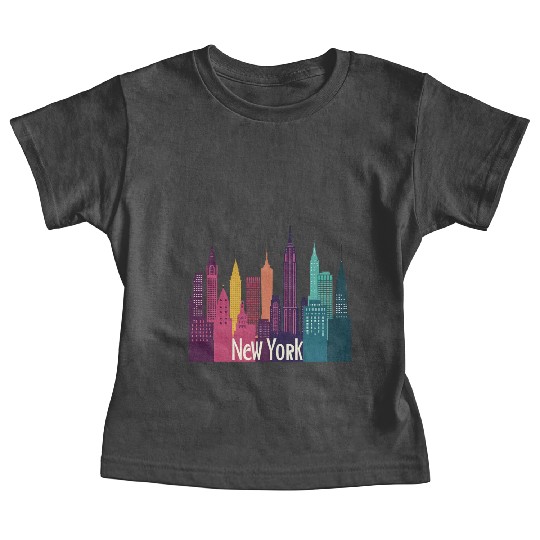 New York City Skyline Baby Tees