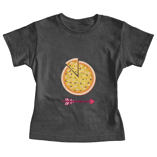 PIZZA is my valentine - Arrow Pointing Left Baby Tees