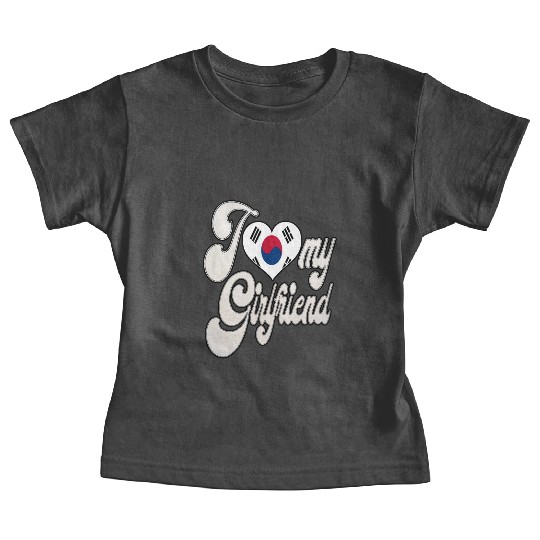 uploadedI Love My South Korean Girlfriend Baby Tees