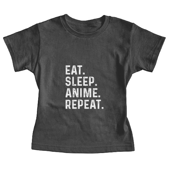 Eat Sleep Anime Repeat Gift for Manga Fans Baby Tees