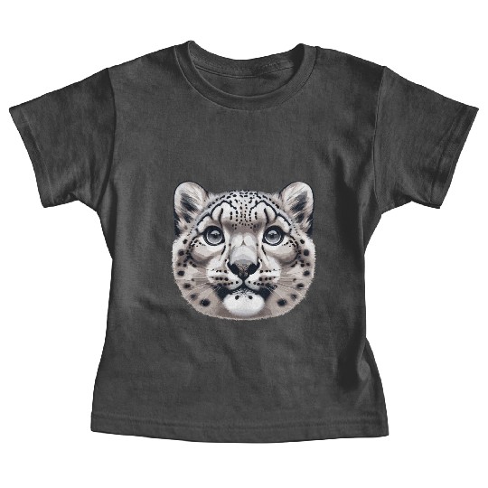 Snow Leopard Leopard White Leopard Baby Tees