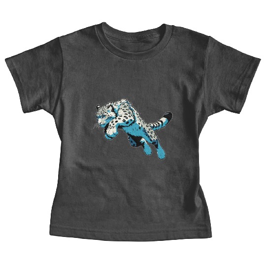 Snow Leopard Leopard White Leopard Baby Tees