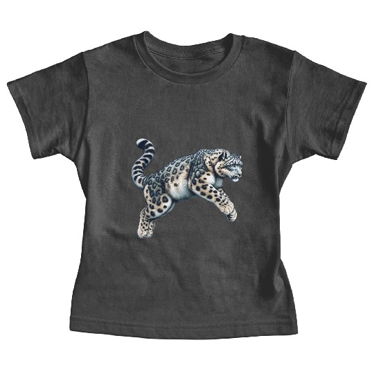 Snow Leopard Leopard White Leopard Baby Tees