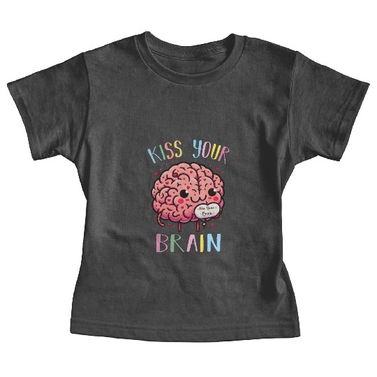Kiss Your Brain Teacher Valentines Cute Teacher Baby Tees