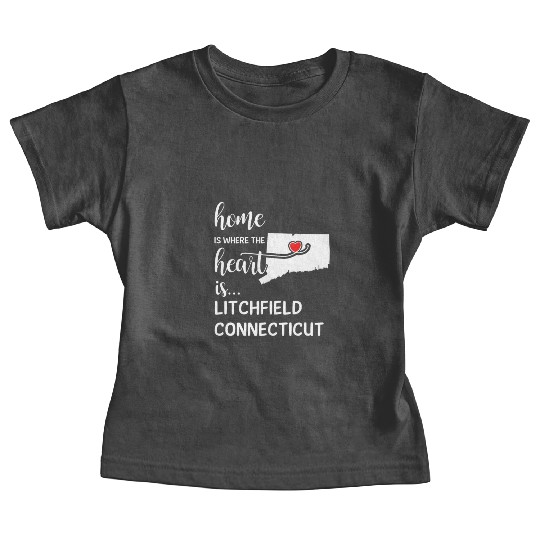 Litchfield County Connecticut Is Where My Heart Is Baby Tees