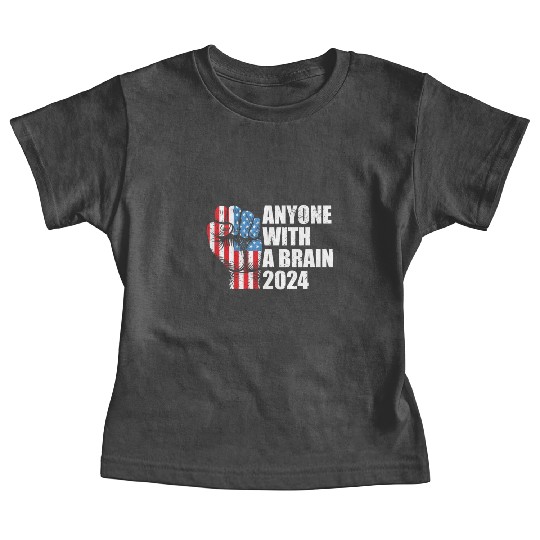 2024 Brain Vote Democracy Anti-Trump Baby Tees