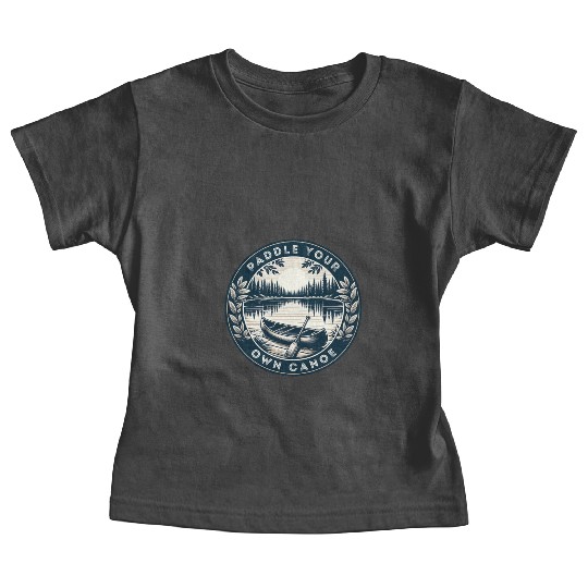 Solo Canoe Journey Lake Baby Tees
