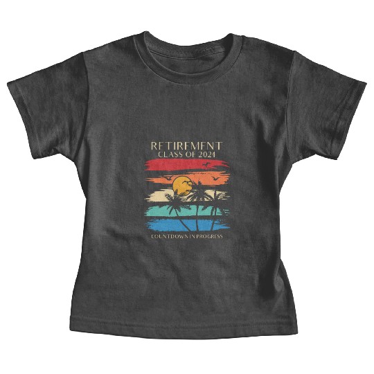 2024 Retirement Countdown Beach Baby Tees