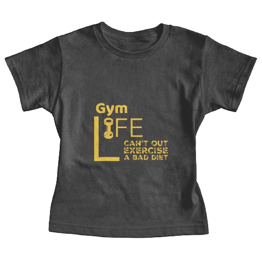 Gym Rat Bad Diet Exercise Baby Tees