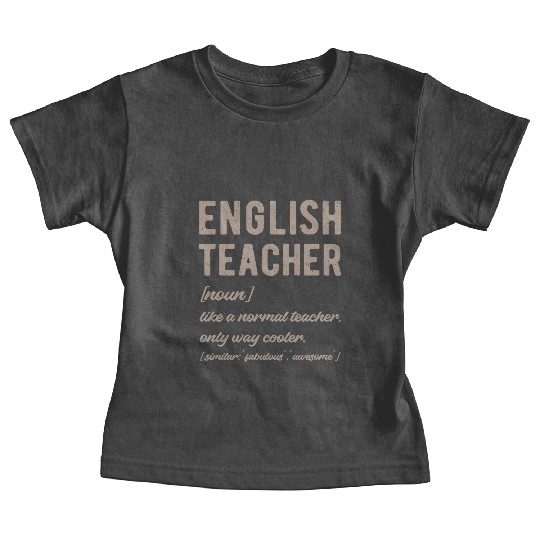 English Teacher Defined - Funny Retro Baby Tees