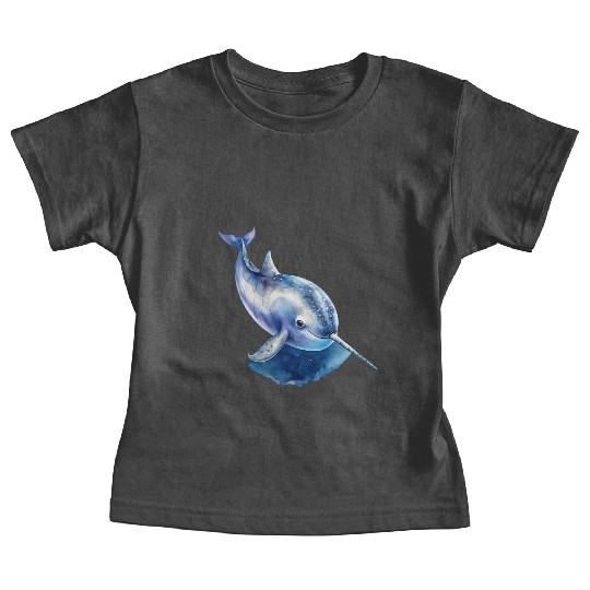 Narwhal Whale Baby Tees