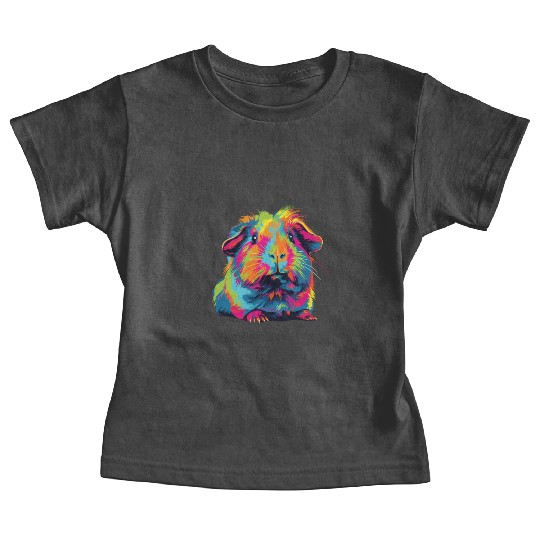 Watercolor Colorful Guinea Pig Colorful Baby Tees