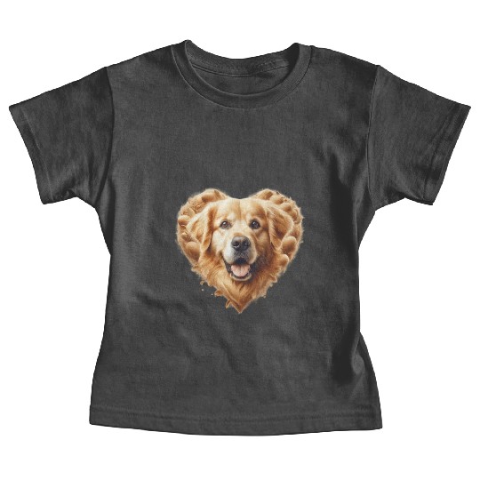 Golden Heart for Golden Retriever Baby Tees