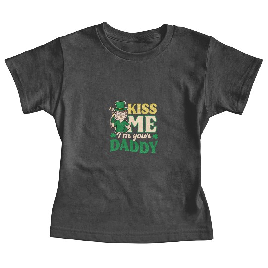 St Patricks Day Nurse Kiss Me I'm Daddy Baby Tees