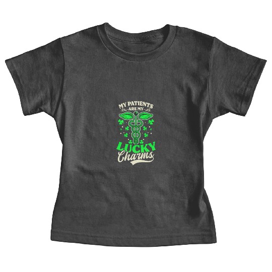 St Patricks Day Nurse Parents My Lucky Charms Baby Tees