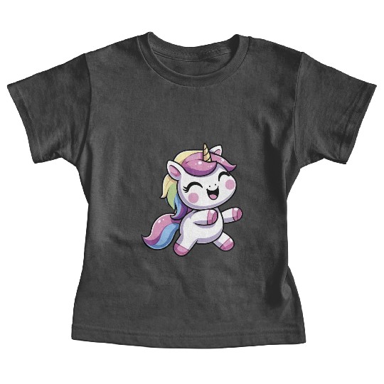 Happy Unicorn dancing Baby Tees