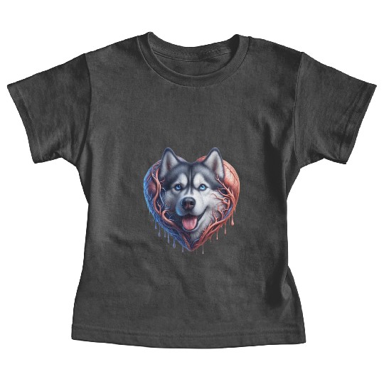 Husky Harmony: Heartwarming Merch Collection Baby Tees