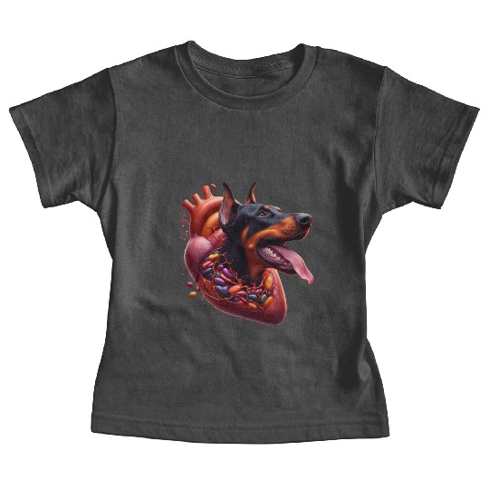 Doberman Devotion: Heartfelt Merch Collection Baby Tees