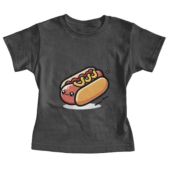Cute Kawaii Hot dog Baby Tees