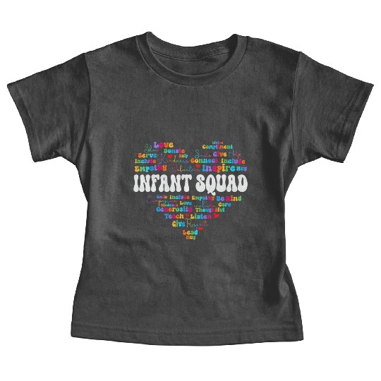 Cute Infant Squad Appreciation Week Back To School Baby Tees