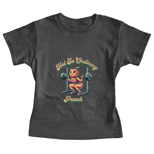 Not So Ordinary Peach Squat Baby Tees. Gym Wear