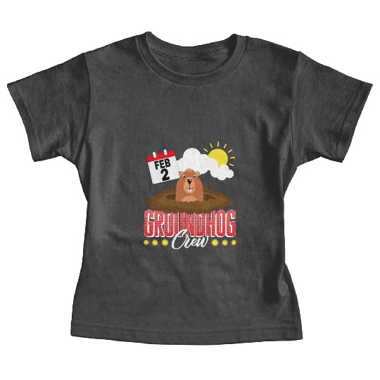 Groundhog Baby Tees, Groundhog Crew Predicting Spring