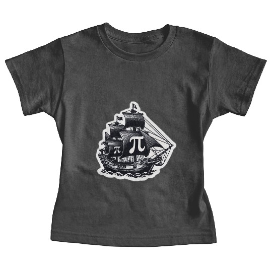 Math Pirate Ship Pi rate ship - Happy Pi Day Baby Tees