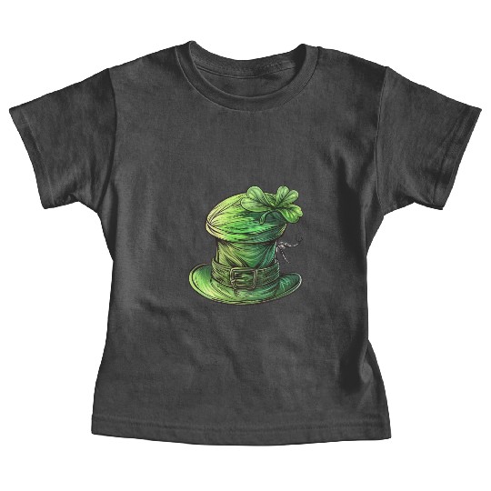 St Patrick Irish Green Hat Baby Tees