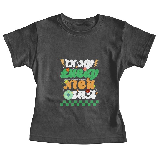 In My Lucky NICU Era St Patricks Day Hippie Smile Baby Tees