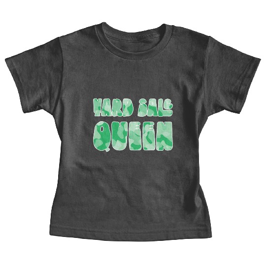 Yard Sale Queen green camo Baby Tees