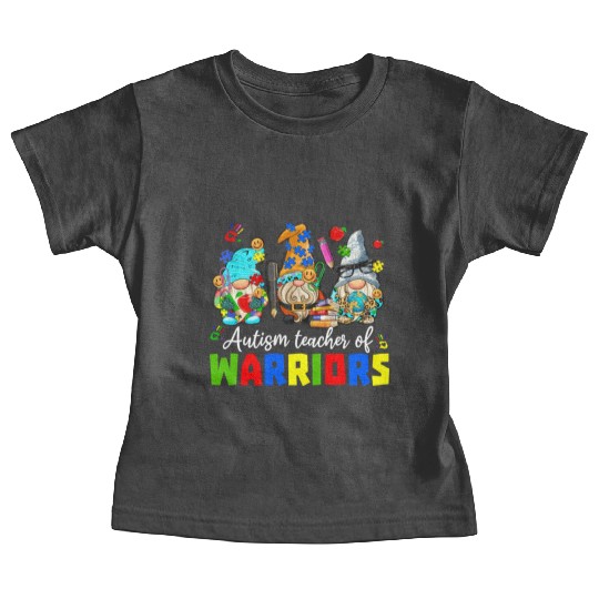 Autism Teacher Warriors Autism Autism Gnome Gift Baby Tees