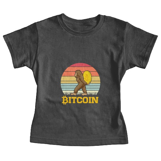 Bitcoin with Big Foot Baby Tees