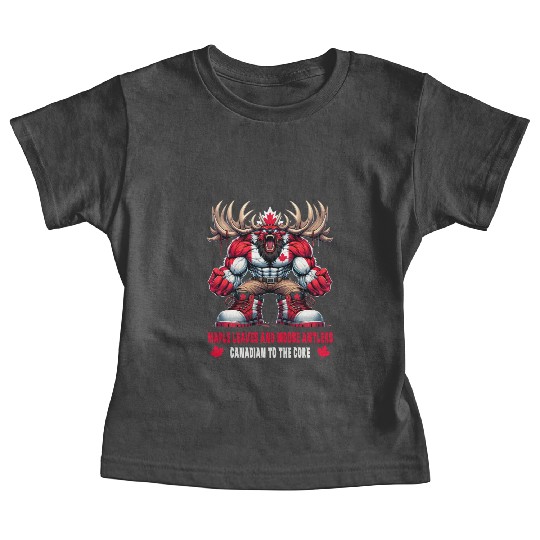 Canada elk design Baby Tees