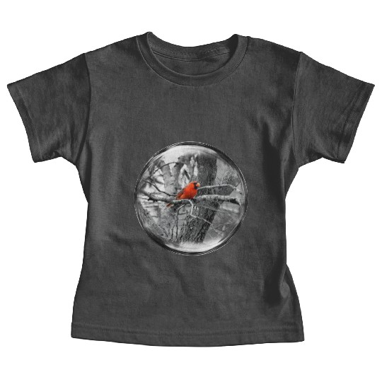 Life in a Bubble Collection -Contrasting Cardinal Baby Tees