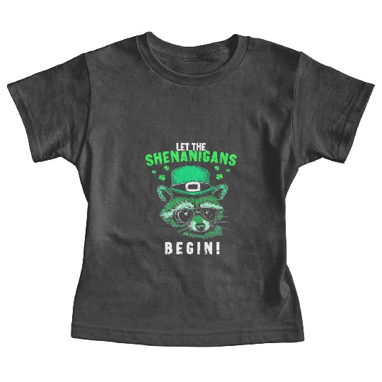 Let The Shenanigans Begin! Irish Raccoon Baby Tees
