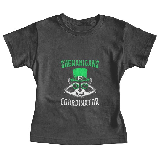 Shenanigans Coordinator Cute Raccoon Funny Baby Tees