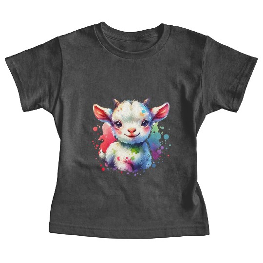 Cute Goat Lover Farm Animal Lamb Enthusiast Design Baby Tees