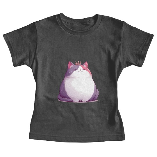 Chunky Kawaii Cat Queen Baby Tees
