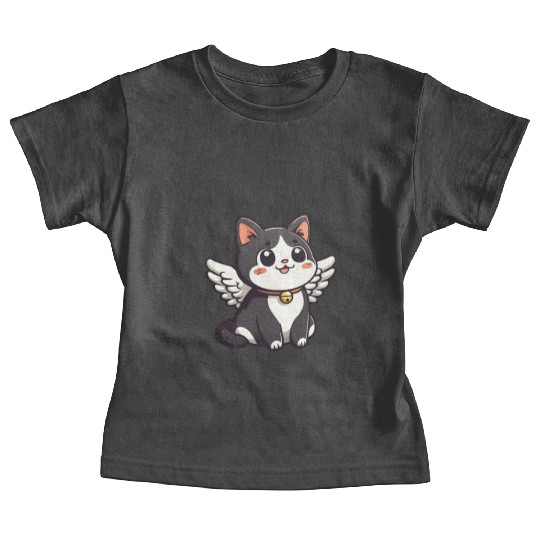 Kawaii Cat Angel Baby Tees